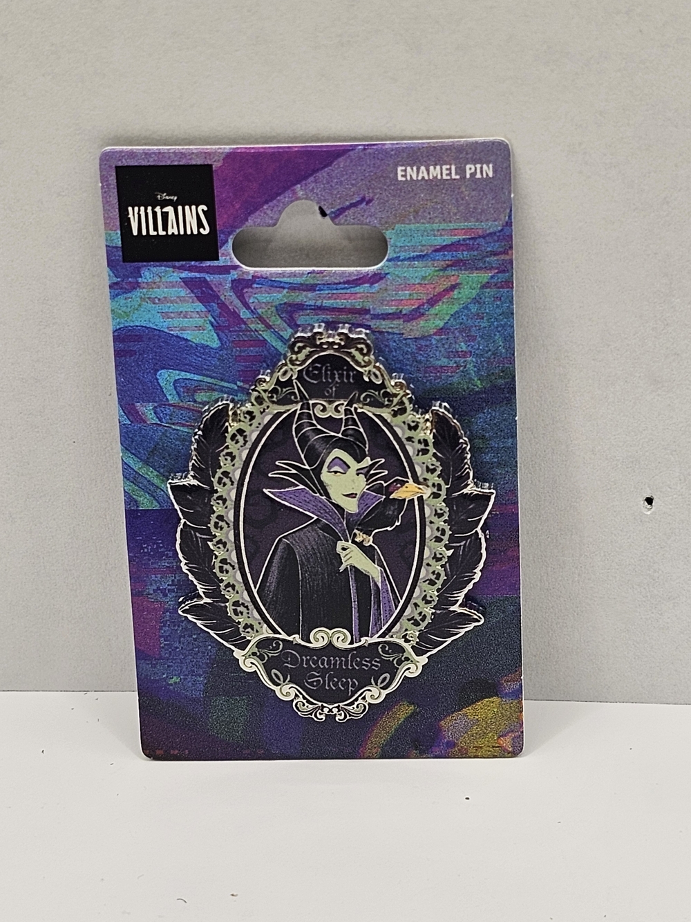 Disney Villains Maleficent Purple and Black Enamel Pin